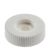 Dado zigrinato M4 plastica bianco 