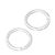 Moschettone, rotondo, 38 mm, alluminio, argento null
