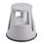 Sgabello con ruote, plastica, 2 gradini null