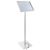 Espositore a leggio LED A3 con cornice a scatto argento 