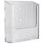 Porta brochure da parete, polistirolo, trasparente PTXD, 1 x A5  | trasparente 