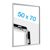 Cornice a scatto B2 standard argento  | 17 mm | Ad angolo squadrato 