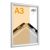 Cornice a scatto, alluminio, A3, impermeabile argento 