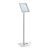 Espositore a leggio LED A4 con cornice a scatto null