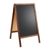 Cavalletto lavagna in legno WOOD-STOP Lite S, lavagna di 44 x 66 cm, aspetto di legno null