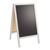 Cavalletto lavagna in legno WOOD-STOP Lite S, lavagna 44 x 66 cm, bianco bianco 