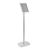 Espositore a leggio ECONOMY A4 con cornice a scatto argento 