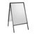 Cavalletto pubblicitario A1 Outdoor SOLID-STOP 25 mm | Ad angolo squadrato  | nero 
