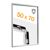Cornice a scatto antincendio 50 x 70 con certificazione B-s1, d0 con foglio di copertura in PET  | argento 
