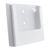 Porta brochure da parete, polistirolo, trasparente PTXD, 1 x A5  | bianco 