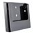 Porta brochure da parete, polistirolo, trasparente PTXD, 1 x A5  | nero 