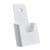 Portadepliant da parete/da terra, polistirolo, trasparente PTXD 1 x 1/3 A4  | bianco 