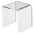 Espositore in acrilico a forma di U, trasparente 50 x 50 x 50 mm 