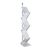 Portadepliant da terra ZIG ZAG metallo 6x A4 argento 
