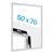 Cornice a scatto B2 standard bianco  | 25 mm | Ad angolo squadrato 