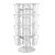Porta cartoline JACKSON, girevole, metallo, argento, 24 x A6