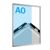 Cornice a scatto, alluminio, A0 argento  | Ad angolo squadrato  | 32 mm