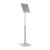 Espositore a leggio PREMIUM regolabile in altezza A4 con cornice a scatto argento 