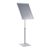 Espositore a leggio PREMIUM regolabile in altezza A2 con cornice a scatto argento 