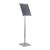 Espositore a leggio CLASSIC A3 con cornice a scatto argento  | rotondo 