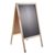 Cavalletto lavagna in legno WOOD-STOP Lite L, lavagna di 53 x 80 marrone chiaro 