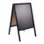 Cavalletto lavagna in legno WOOD-STOP Lite L, lavagna di 53 x 80 nero 