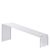 Espositore a ponte, acrilico, trasparente, inclinato 225 x 45-90 x 70 mm 