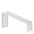 Espositore a ponte, acrilico, trasparente, inclinato 225 x 60-120 x 70 mm