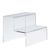 Espositore a scaletta, acrilico 220 x 168 x 183 mm  | trasparente  | a 2 gradini 