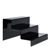 Espositore a scaletta, acrilico 300 x 215 x 333 mm  | nero  | a 3 gradini 