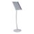 Espositore a leggio CURVED A3 con cornice a scatto argento 