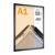 Cornice a scatto A1, chiudibile, impermeabile, nero 
