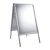 Cavalletto pubblicitario A1 SOLID-STOP Pro, 32 mm, angoli squadrati, guarnizione argento 