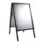 Cavalletto pubblicitario A1 SOLID-STOP Pro, 32 mm, angoli squadrati, guarnizione nero 
