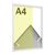 Cornice per foto in alluminio, stirene trasparente null | A4 21 x 29,7 cm | null