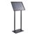 Espositore a leggio CLASSIC A2 con cornice a scatto nero 