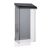 Porta brochure resistente alle intemperie con coperchio, nero 1/3 A4 
