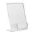 Porta avvisi da banco a L con scomparto aggiuntivo PREMIUM, acrilico A5 + 56 x 88 mm  | formato verticale 