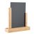 Lavagna da tavolo con supporto in legno A5  | Rovere|nero 