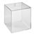 Scatola in acrilico con coperchio 150 x 150 x 150 mm  | coperchio appoggiato 
