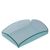 Vassoio decorativo, acrilico trasparente|verde  | brillante  | 165 x 115 x 30 mm 