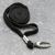 Lanyard, 10 mm di larghezza nero  | con clip moschettone 