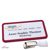 Targhette portanome clip Office 75 x 37 mm  | viola bordeaux  | Clip di aggancio 