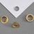 Occhielli per carta n° 9E - 7,7mm - 3,8mm  | ottonato 