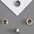 Occhielli per carta n° 24 - 4mm - 2,9mm  | nichelato 