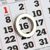 Anello magnetico come segnagiorno per calendario, inkl. disco metallico 15 mm | 10 mm