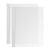 Foglio di copertura, cartoncino struttura in pelle con scanalatura bianco|trasparente