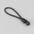 Corda elastica con gancio in plastica 120 mm | nero
