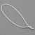 Anello elastico con nodo 70 mm | bianco