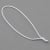 Anello elastico con nodo 200 mm | bianco